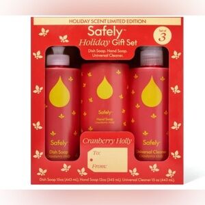 NEW SAFELY HOLIDAY GIFT SET 
Scent Cranberry Holly